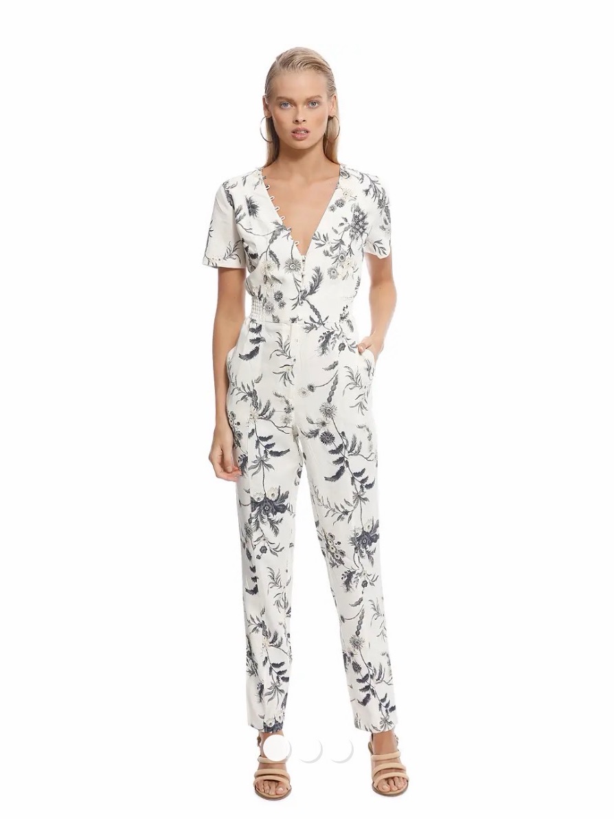 Sir The Label Florentine Panelled Jumpsuit - Ivory